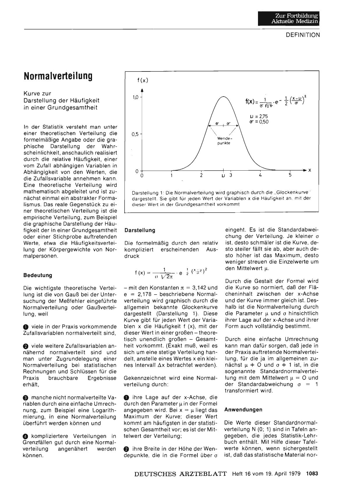 Vorschauseite 1: Normalverteilung