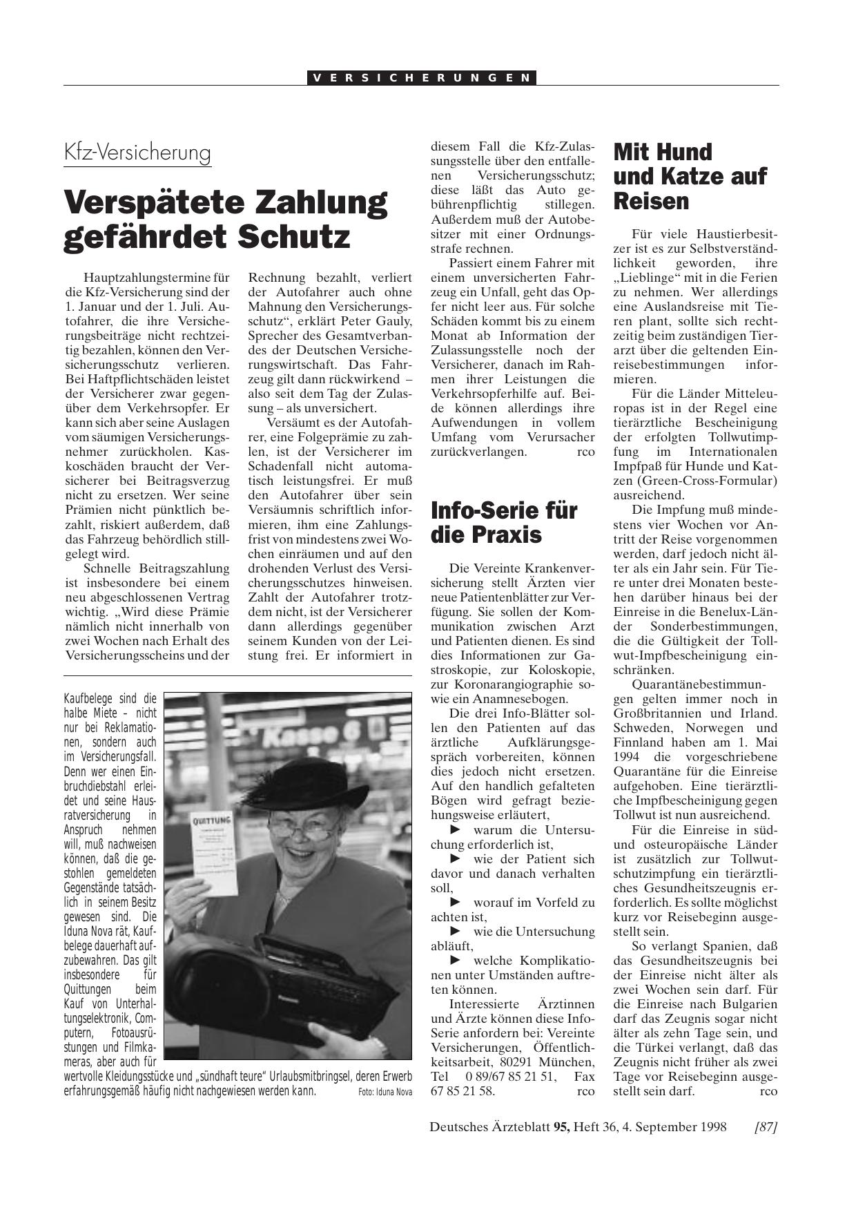 Vorschauseite 1: Info-Serie für die Praxis