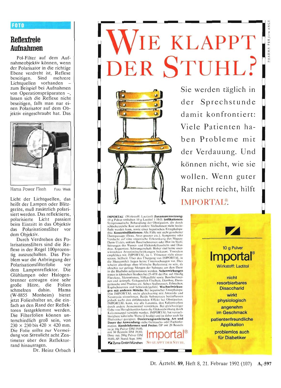 Vorschauseite 1: Reflexfreie Aufnahmen