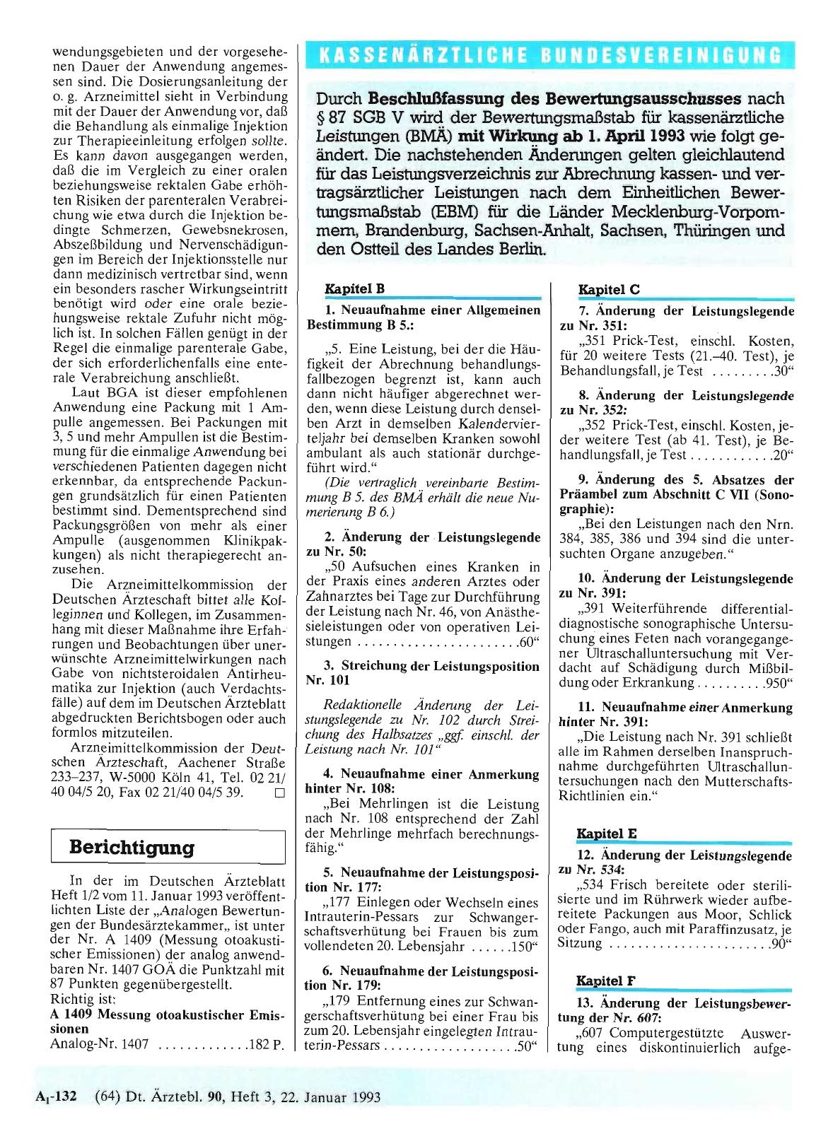 Vorschauseite 1: Berichtigung
