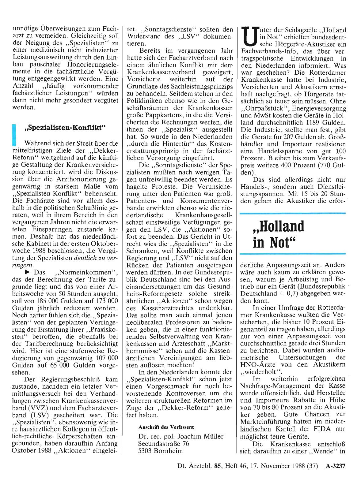 Vorschauseite 1: „Holland in Not„