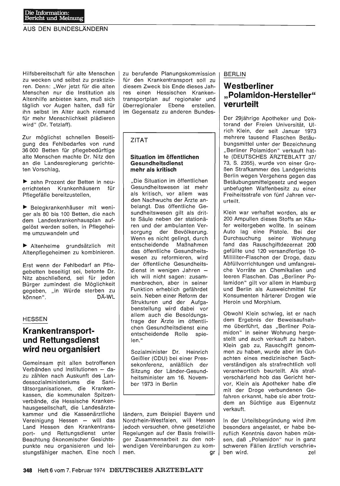 Vorschauseite 1: Situation im öffentlichen Gesundheitsdienst mehr als kritisch