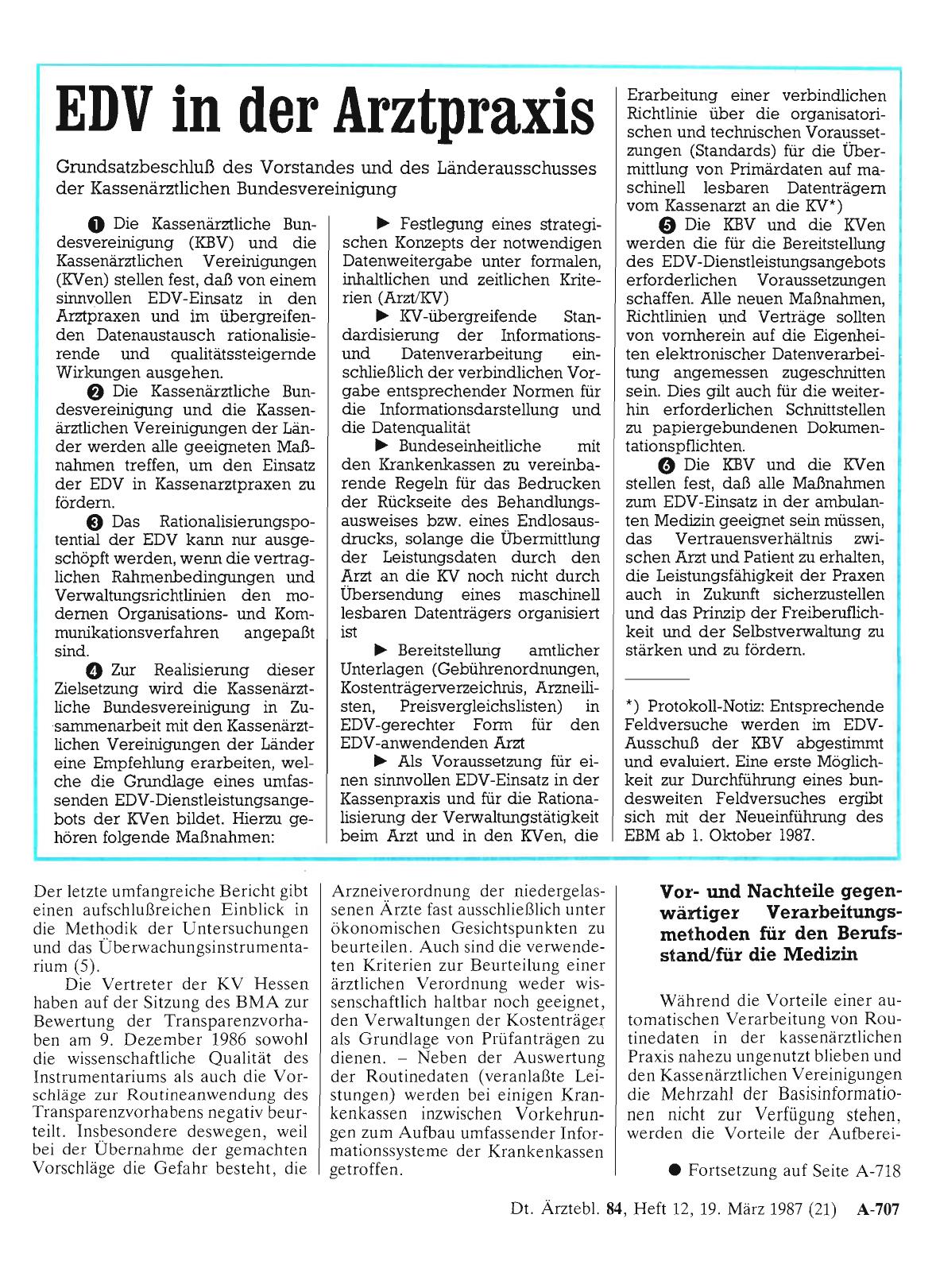 Vorschauseite 1: EDV in der Arztpraxis