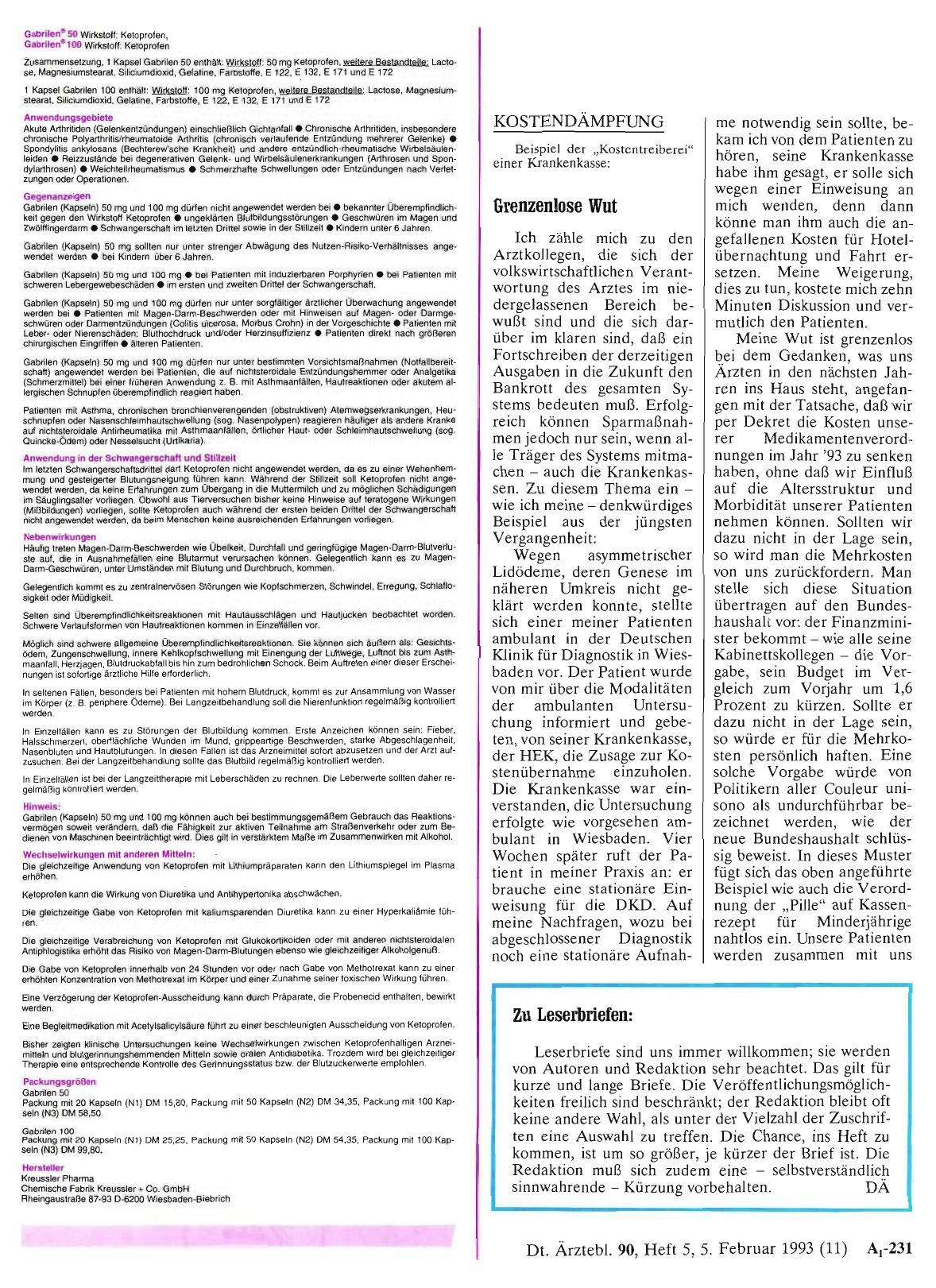 Vorschauseite 1: KOSTENDÄMPFUNG: Grenzenlose Wut