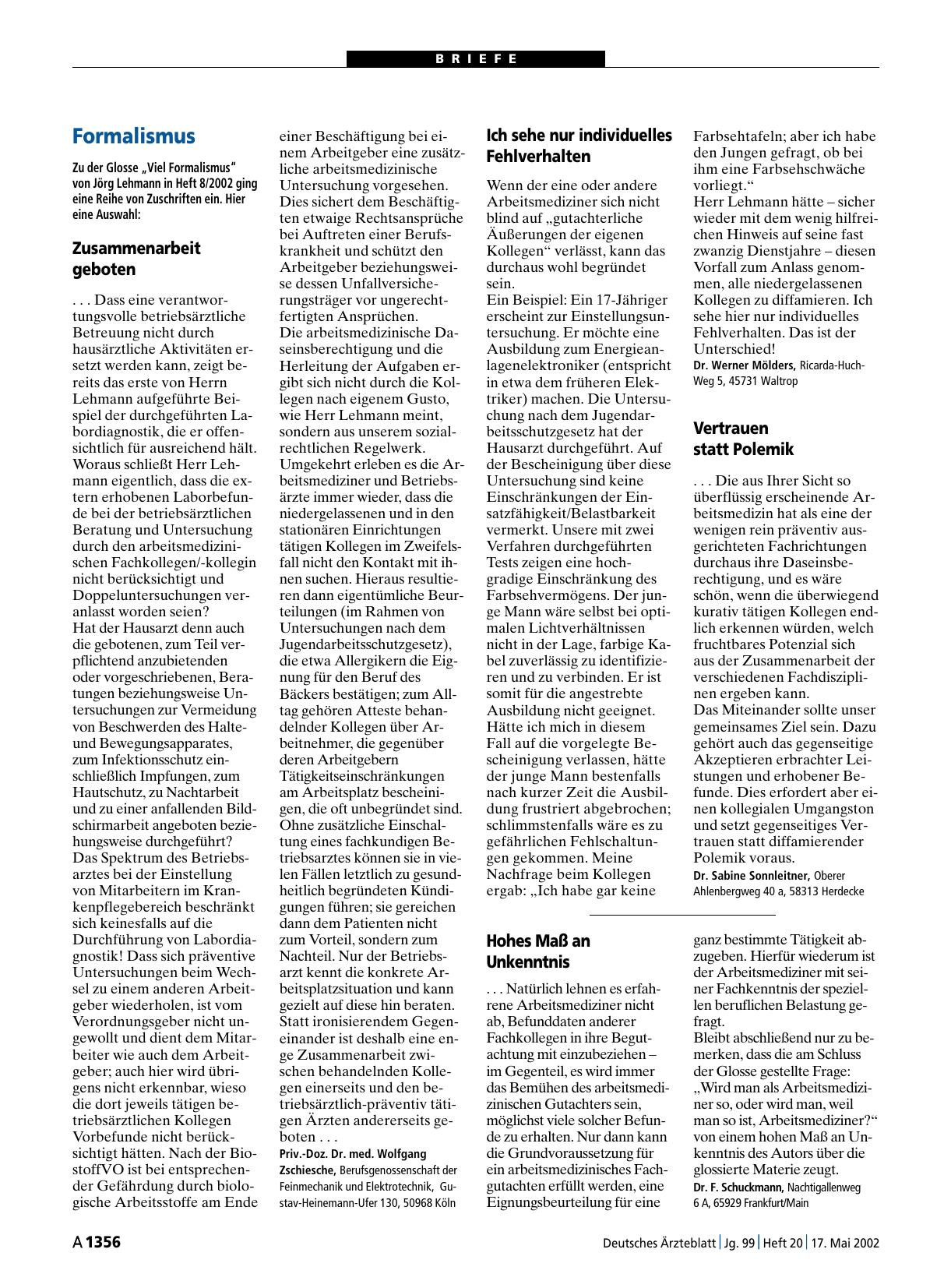 Vorschauseite 1: Formalismus: Zusammenarbeit geboten