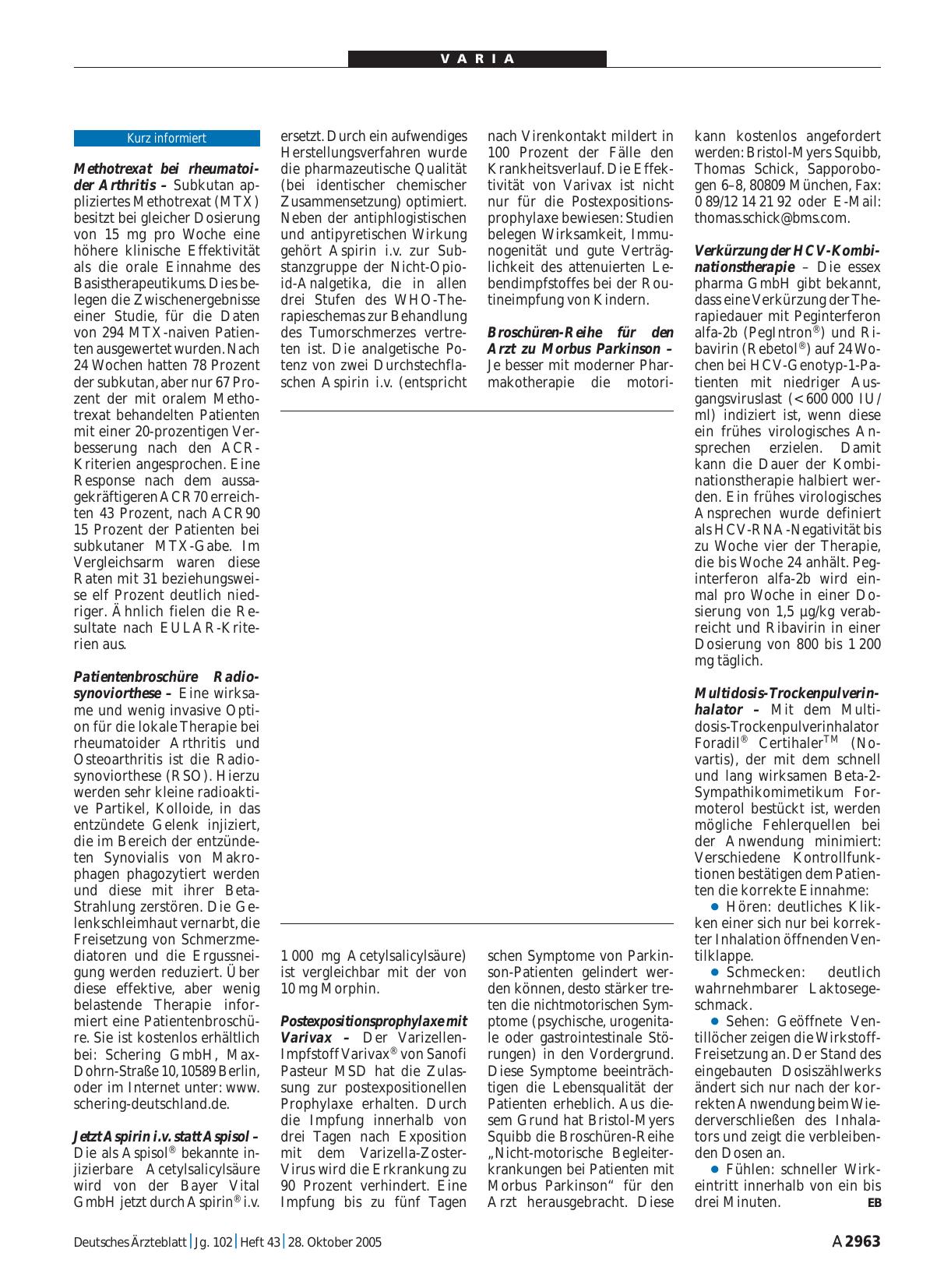 Vorschauseite 1: Kurz informiert