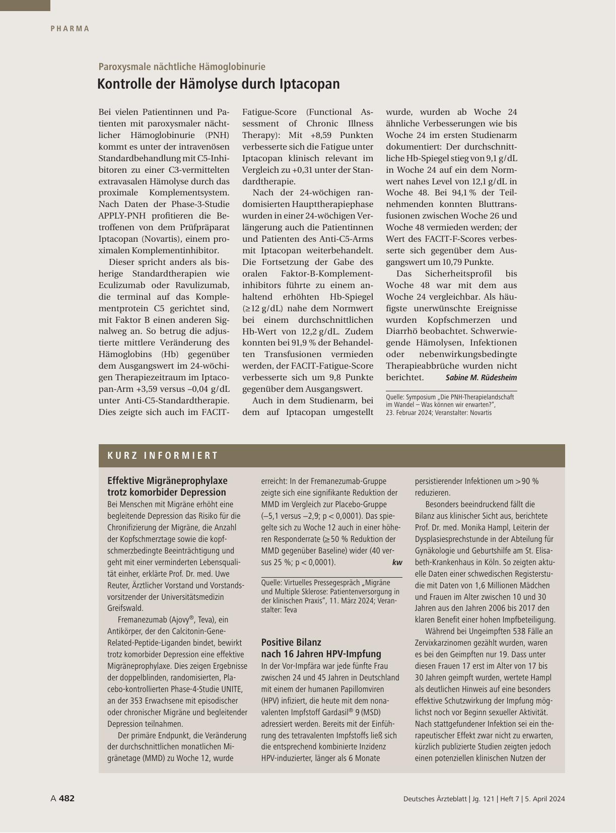 Vorschauseite 1: Kurz informiert.