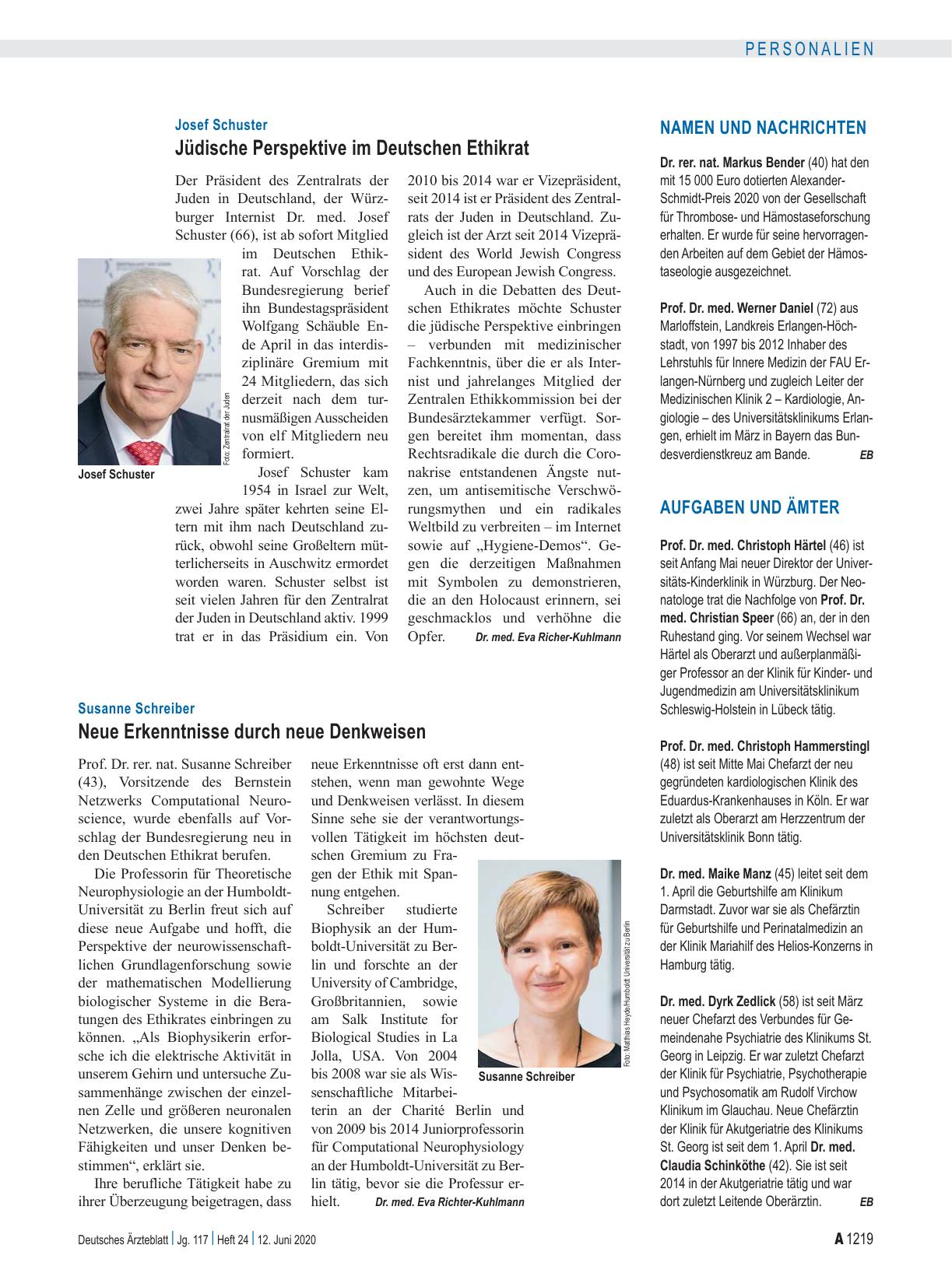 Vorschauseite 1: Susanne Schreiber: Neue Erkenntnisse durch neue Denkweisen