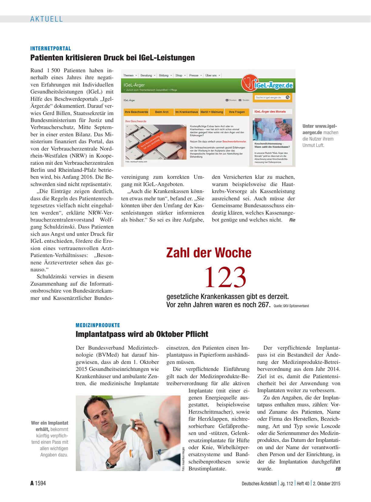 Vorschauseite 1: Zahl der Woche 123