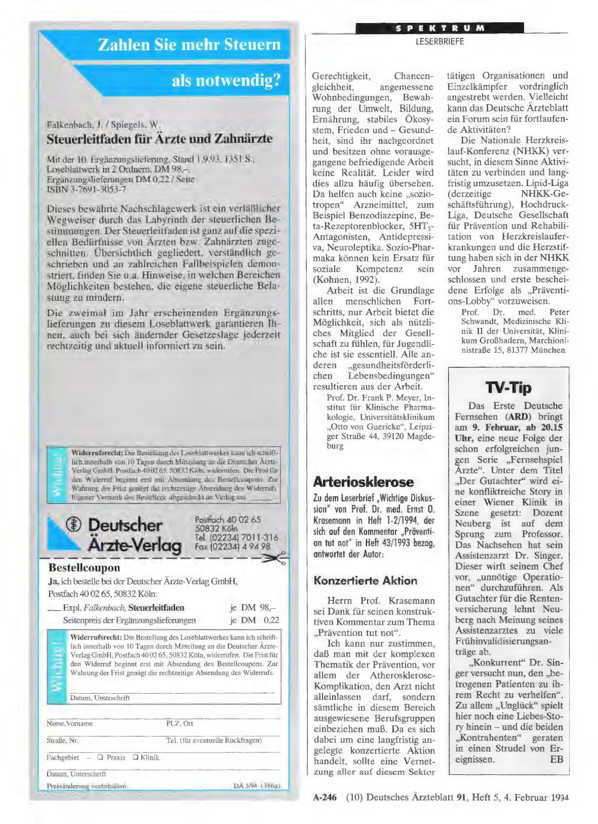 Vorschauseite 1: Arteriosklerose: Konzertierte Aktion