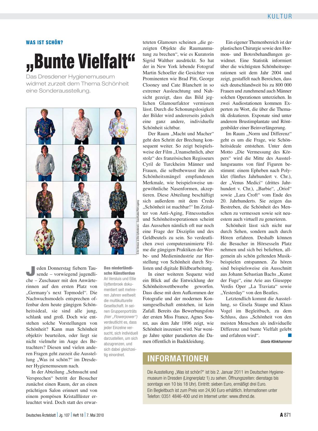 Vorschauseite 1: Was ist schön? „Bunte Vielfalt“