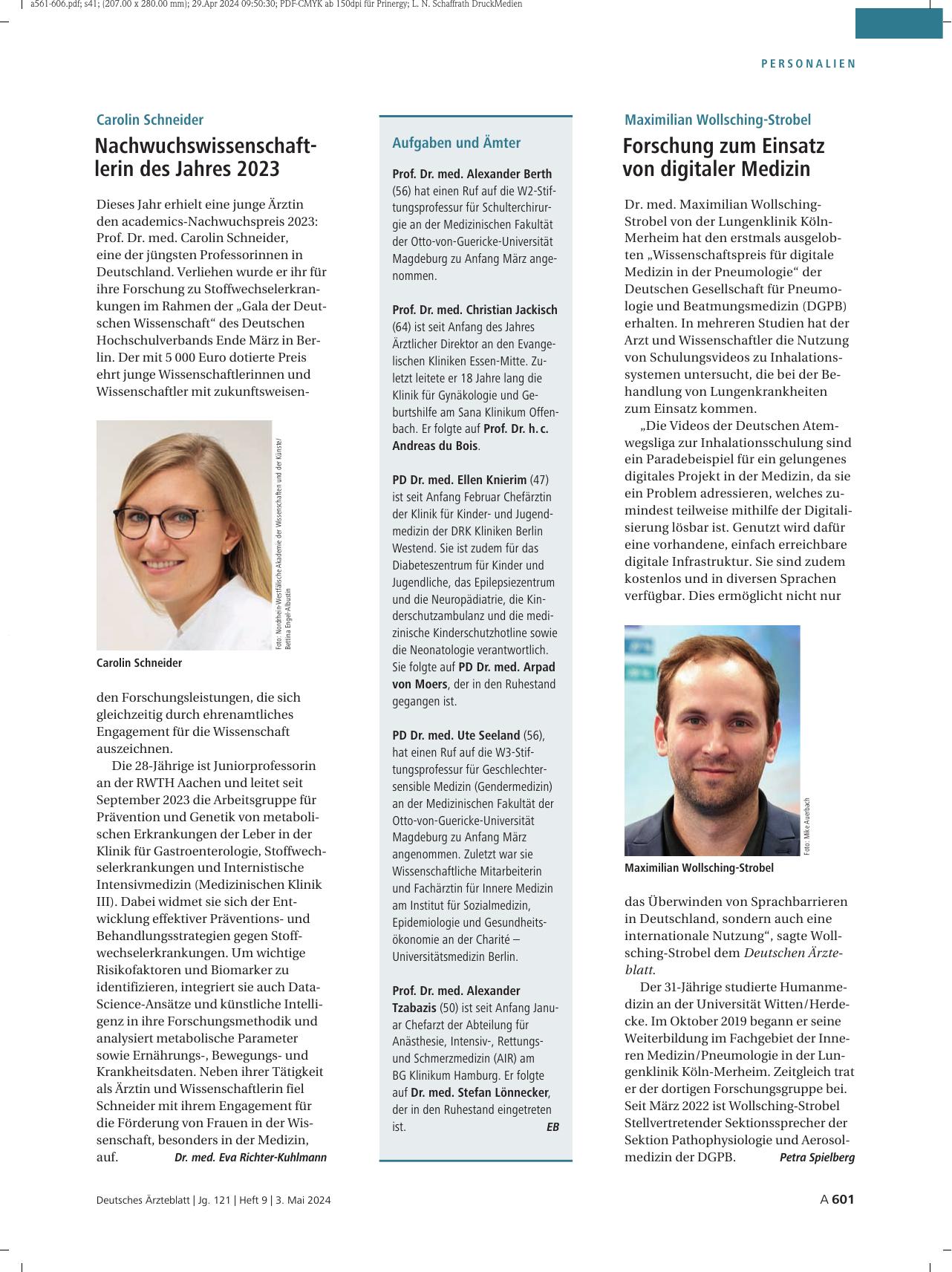 Vorschauseite 1: Aufgaben und Ämter