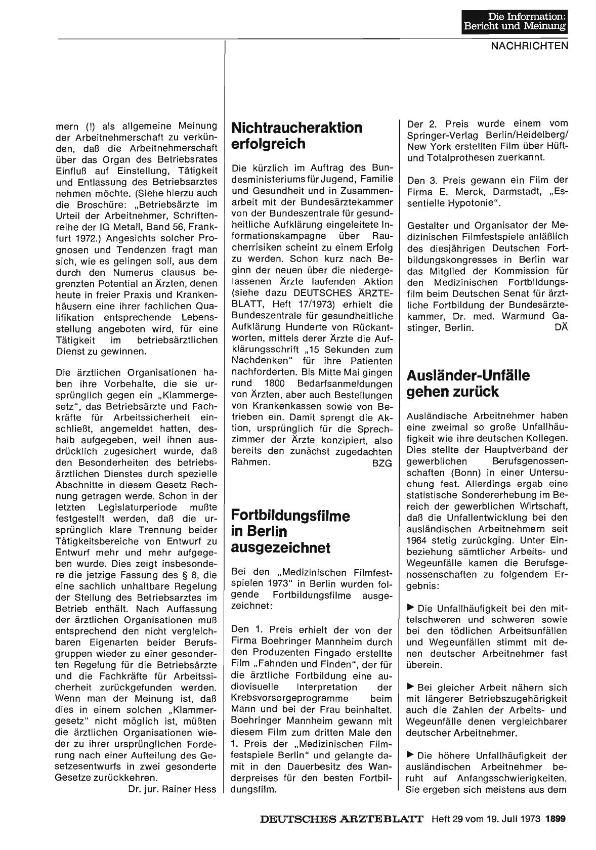 Vorschauseite 1: Nichtraucheraktion erfolgreich