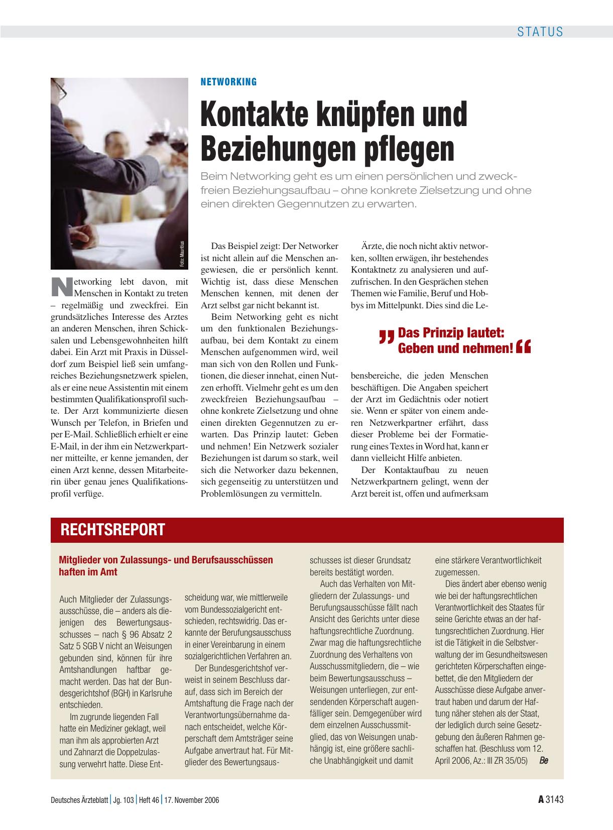 Vorschauseite 1: Networking: Kontakte knüpfen und Beziehungen pflegen