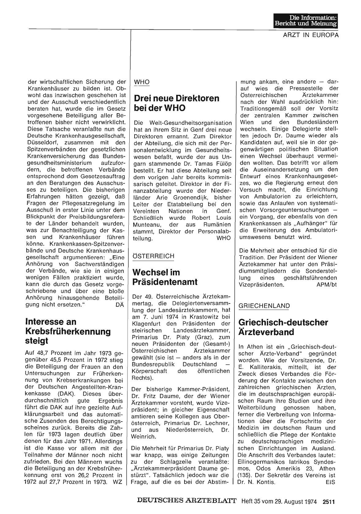 Vorschauseite 1: Griechenland: Griechisch-deutscher Ärzteverband
