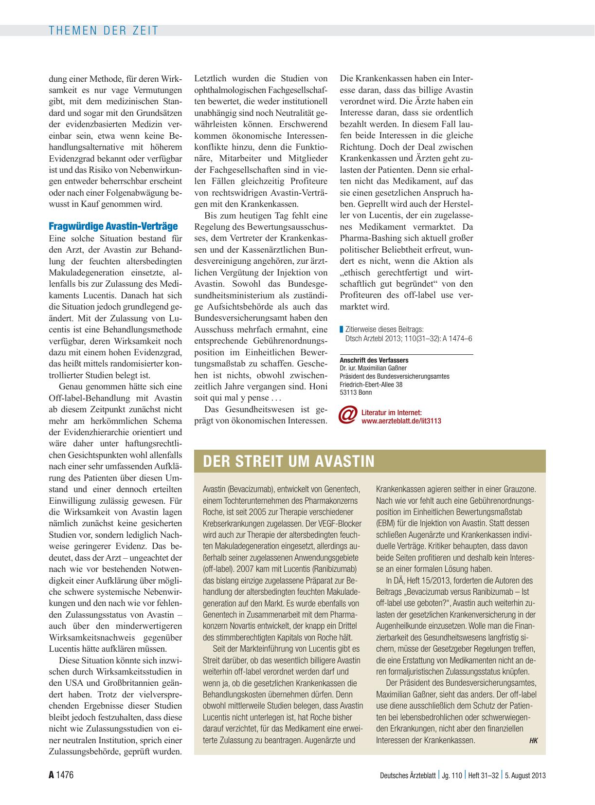 Vorschauseite 3: Off-label-Gebrauch: Instrumentalisierung für wirtschaftliche Zwecke
