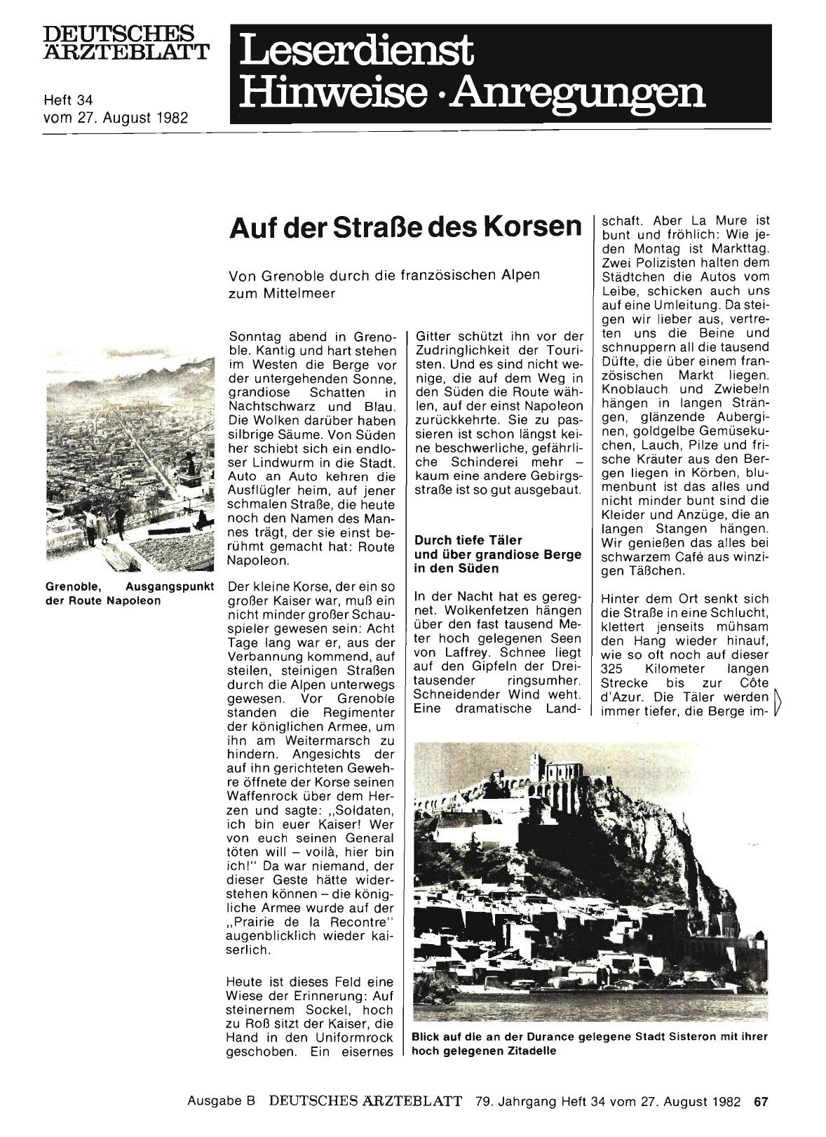 Vorschauseite 1: Auf der Straße des Korsen: Von Grenoble durch die französischen Alpen zum Mittelmeer