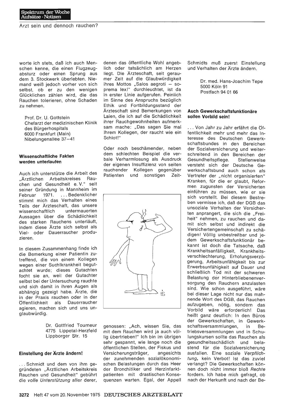 Vorschauseite 1: Arzt sein und dennoch rauchen? : Einstellung der Ärzte ändern!