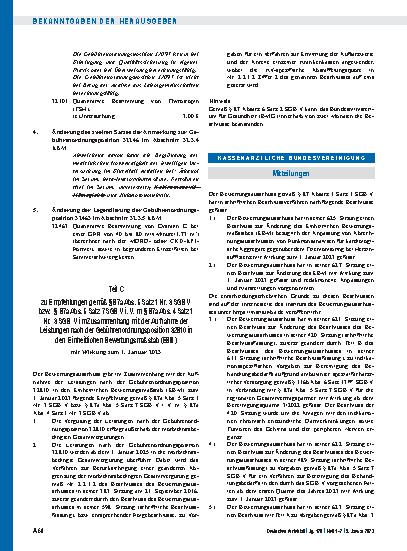 Vorschauseite 1: Beschluss des Bewertungsausschusses nach § 87 Abs. 1 Satz 1 SGB V in seiner 625. Sitzung (schriftliche Beschlussfassung) zur Änderung des Einheitlichen Bewertungsmaßstabes (EBM)