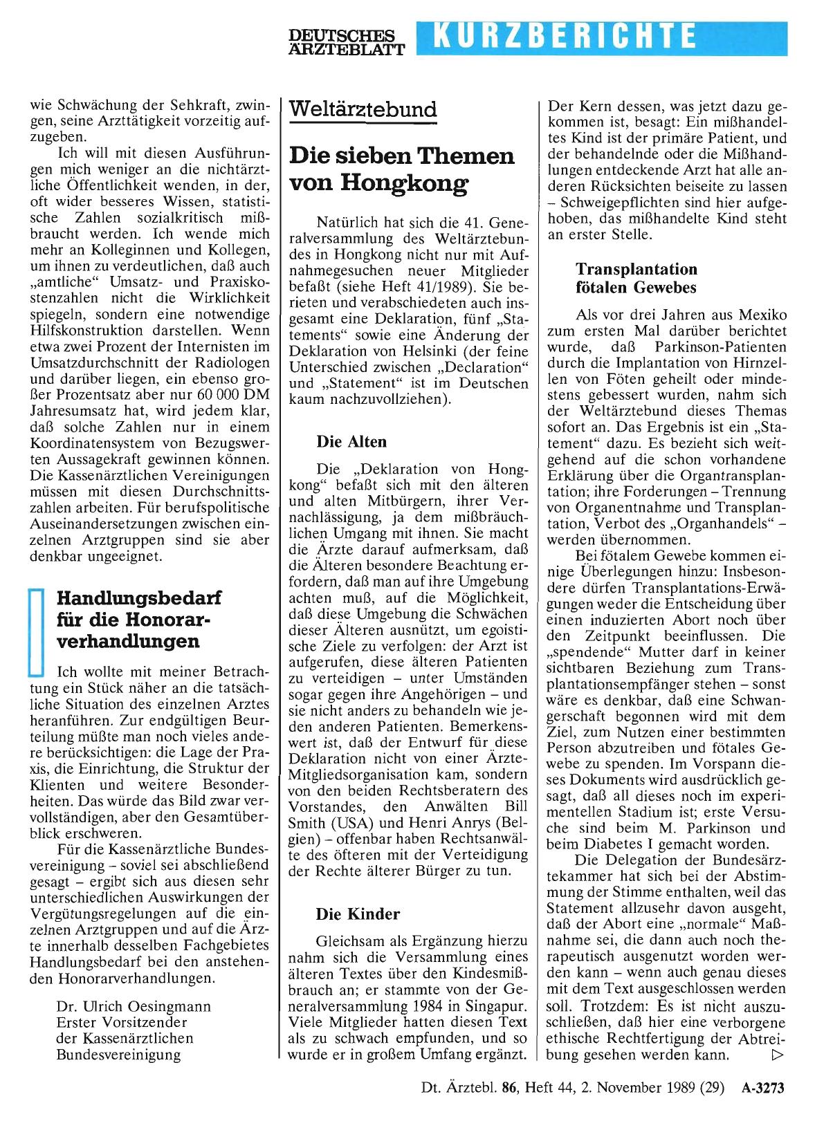 Vorschauseite 1: Weltärztebund: Die sieben Themen von Hongkong