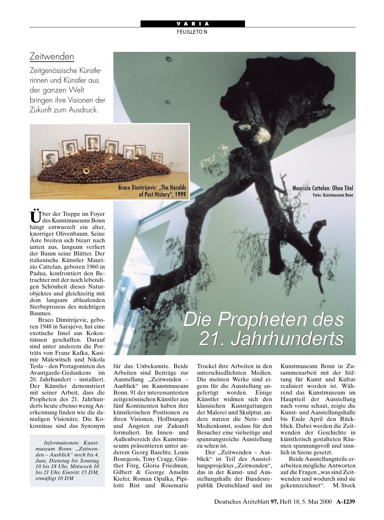 Vorschauseite 1: Zeitwenden: Die Propheten des 21. Jahrhunderts