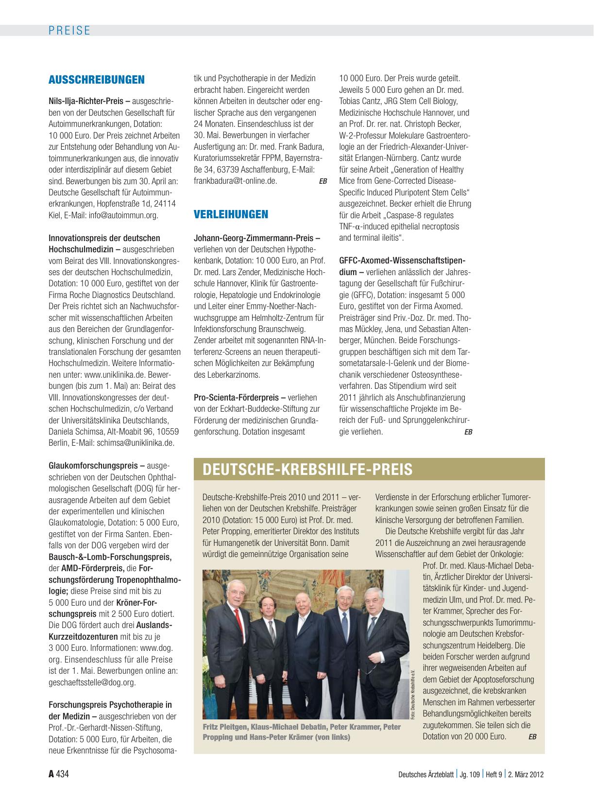 Vorschauseite 1: Ausschreibungen