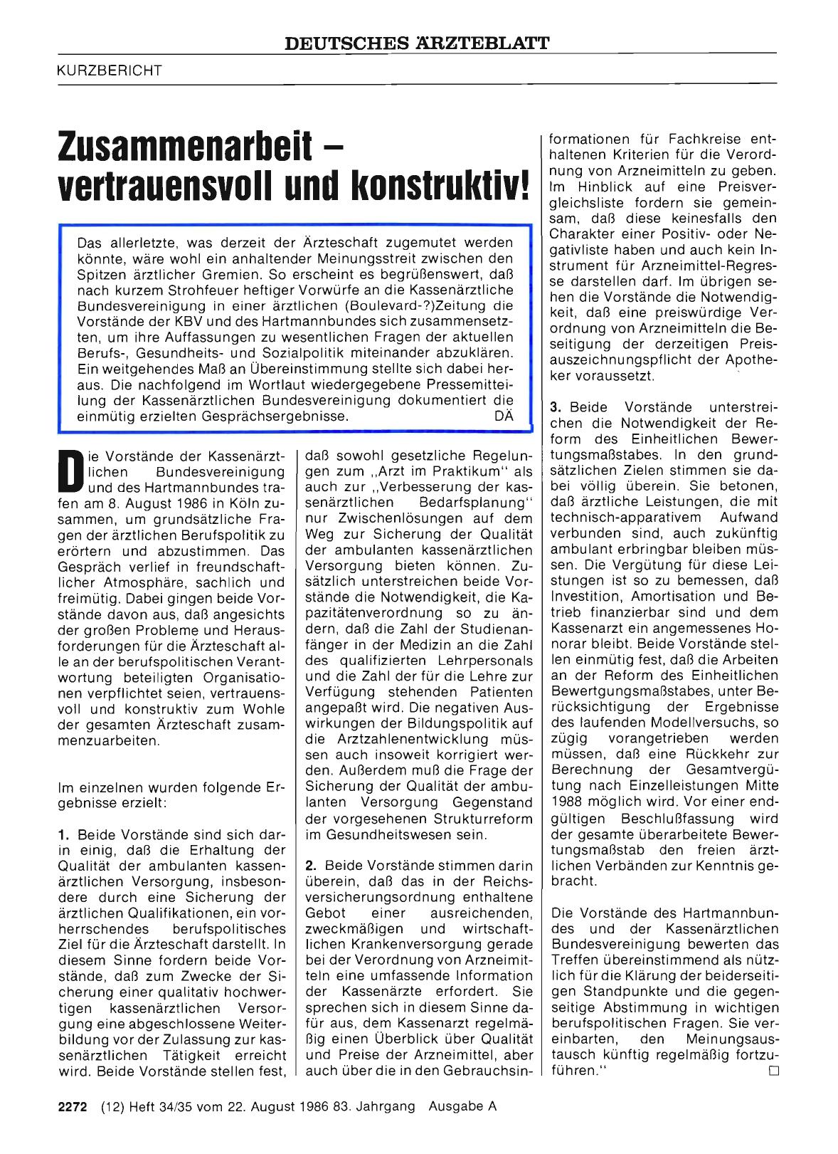 Vorschauseite 1: Zusammenarbeit - vertrauensvoll und konstruktiv!
