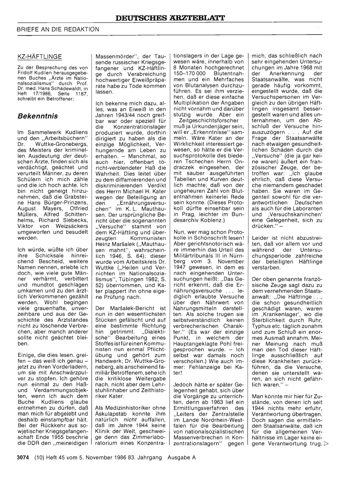 Vorschauseite 1: KZ-HÄFTLINGE: Bekenntnis