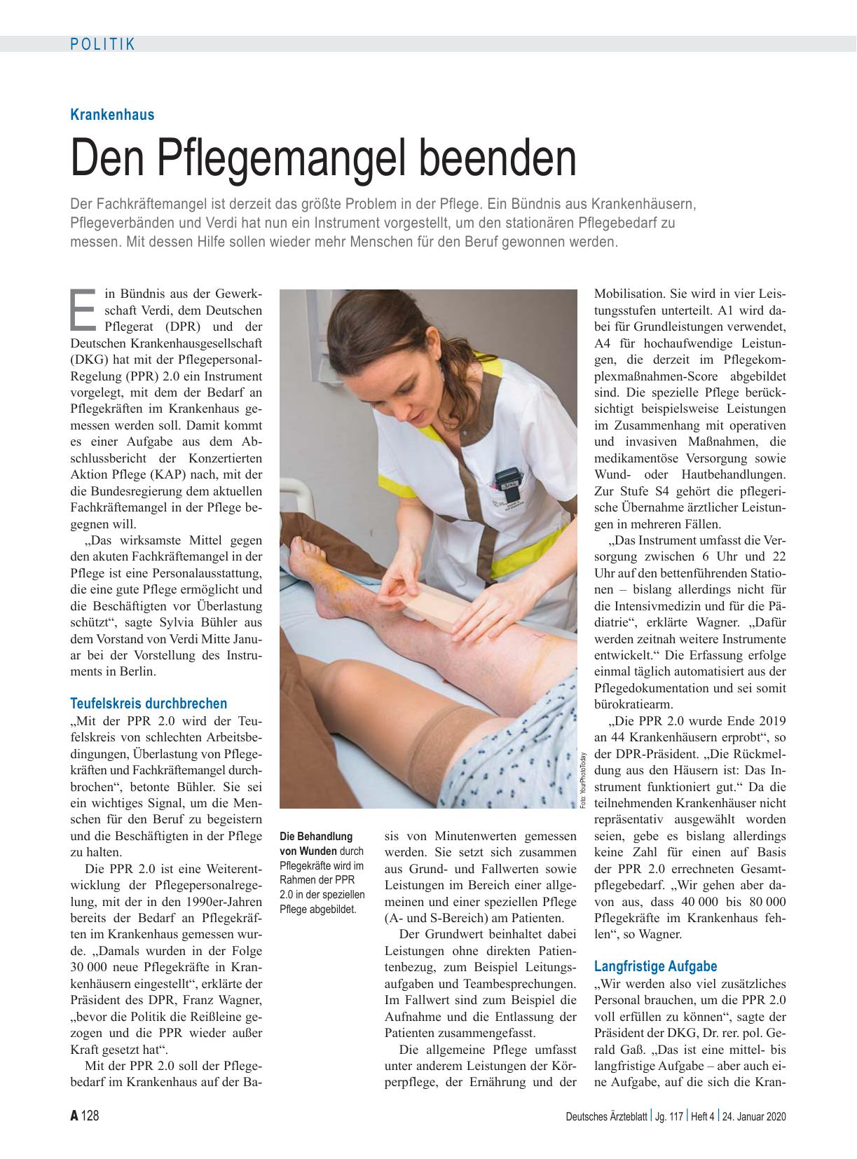 Vorschauseite 1: Krankenhaus: Den Pflegemangel beenden