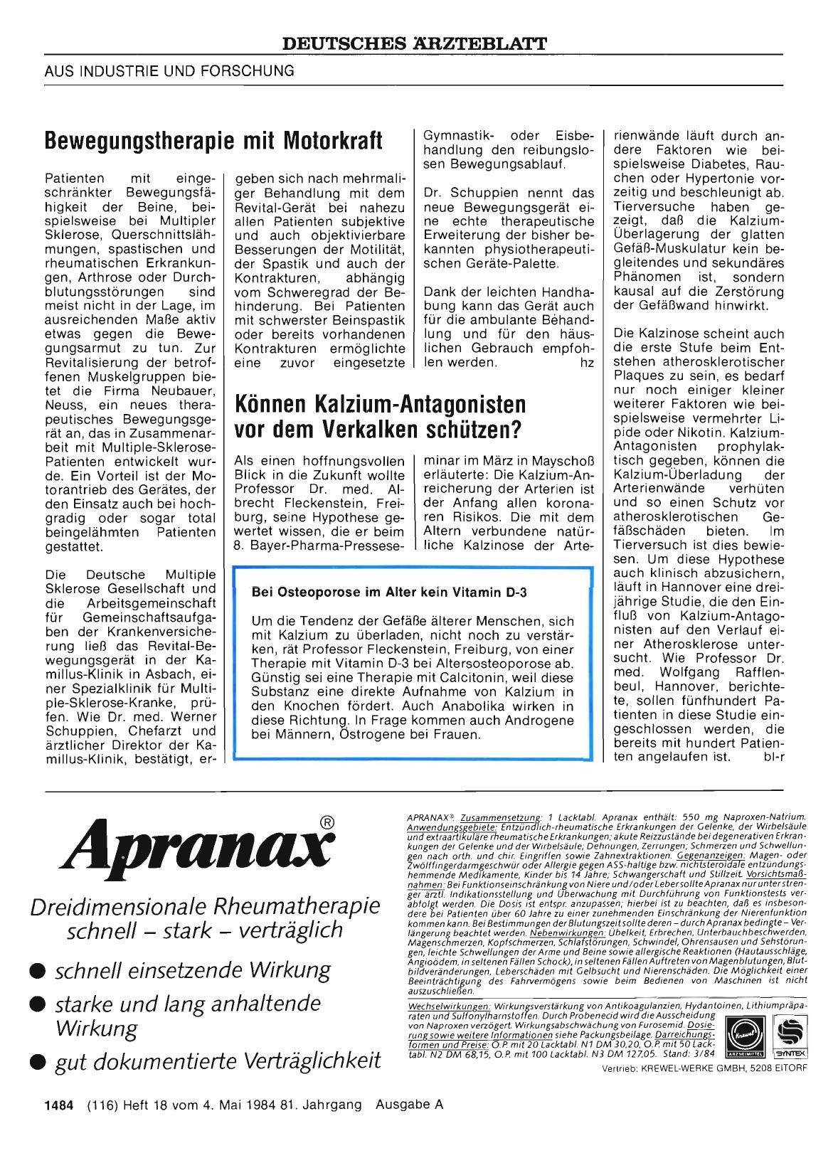 Vorschauseite 1: Bei Osteoporose im Alter kein Vitamin D-3