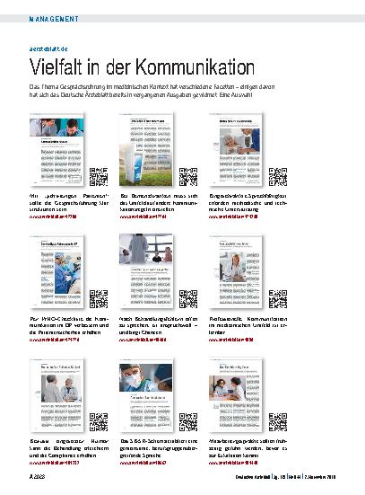 Vorschauseite 1: aerzteblatt.de: Vielfalt in der Kommunikation