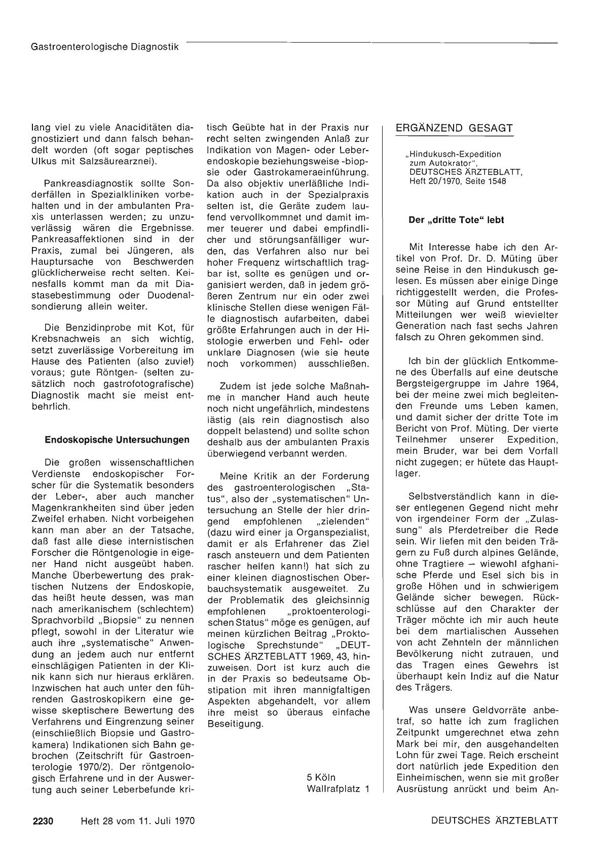 Vorschauseite 1: Ergänzend gesagt: Der „dritte Tote" lebt