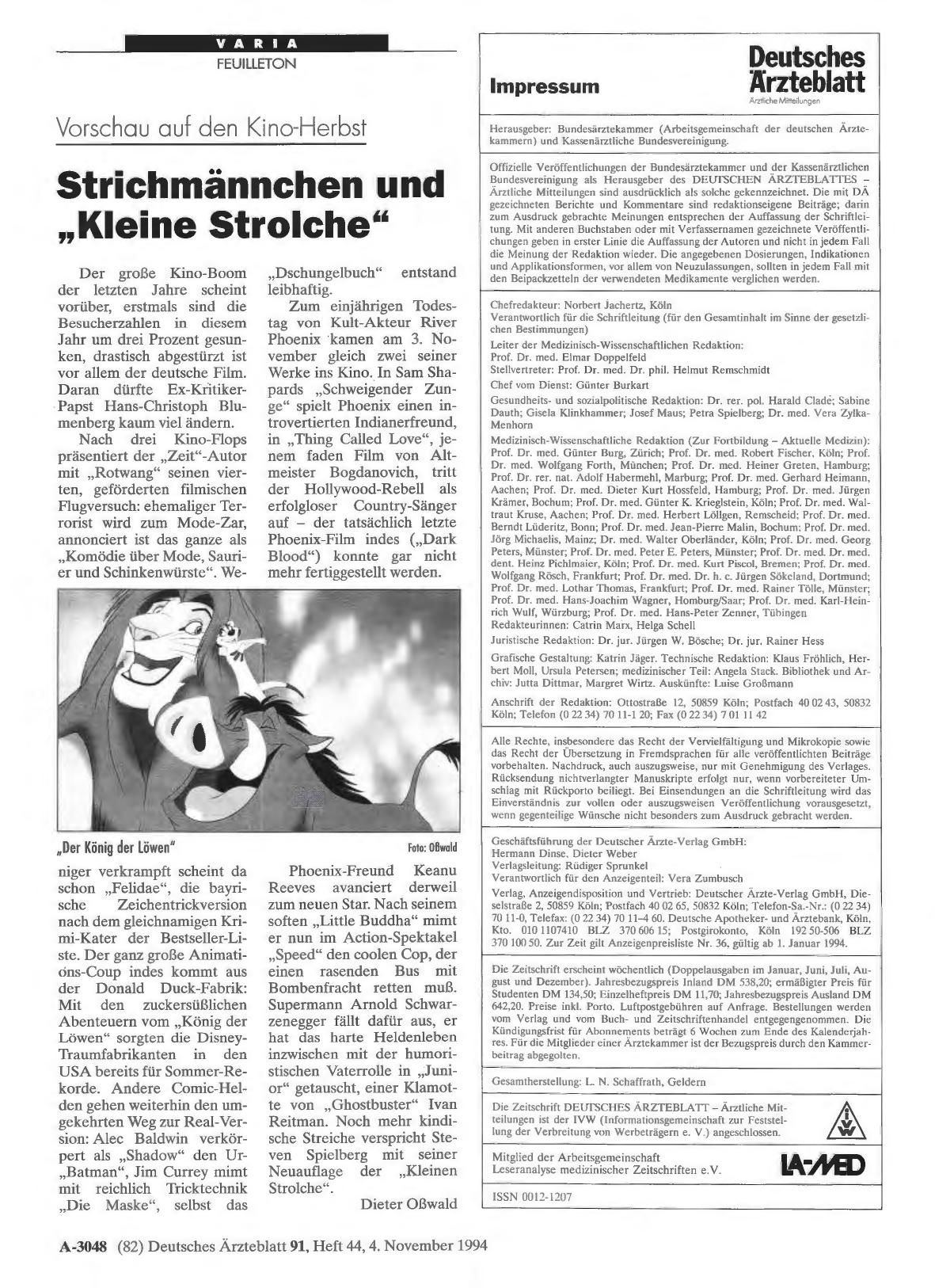 Vorschauseite 1: Vorschau auf den Kino-Herbst: Strichmännchen und „Kleine Strolche“