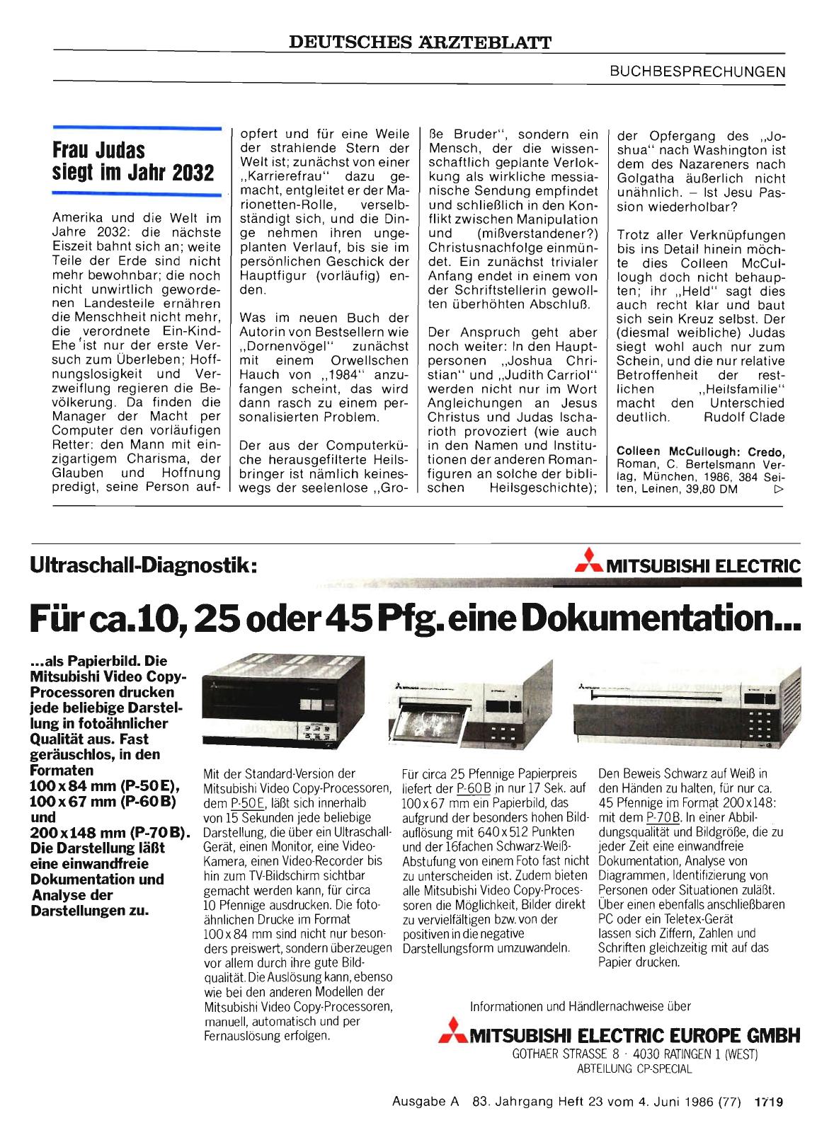 Vorschauseite 1: Frau Judas siegt im Jahr 2032