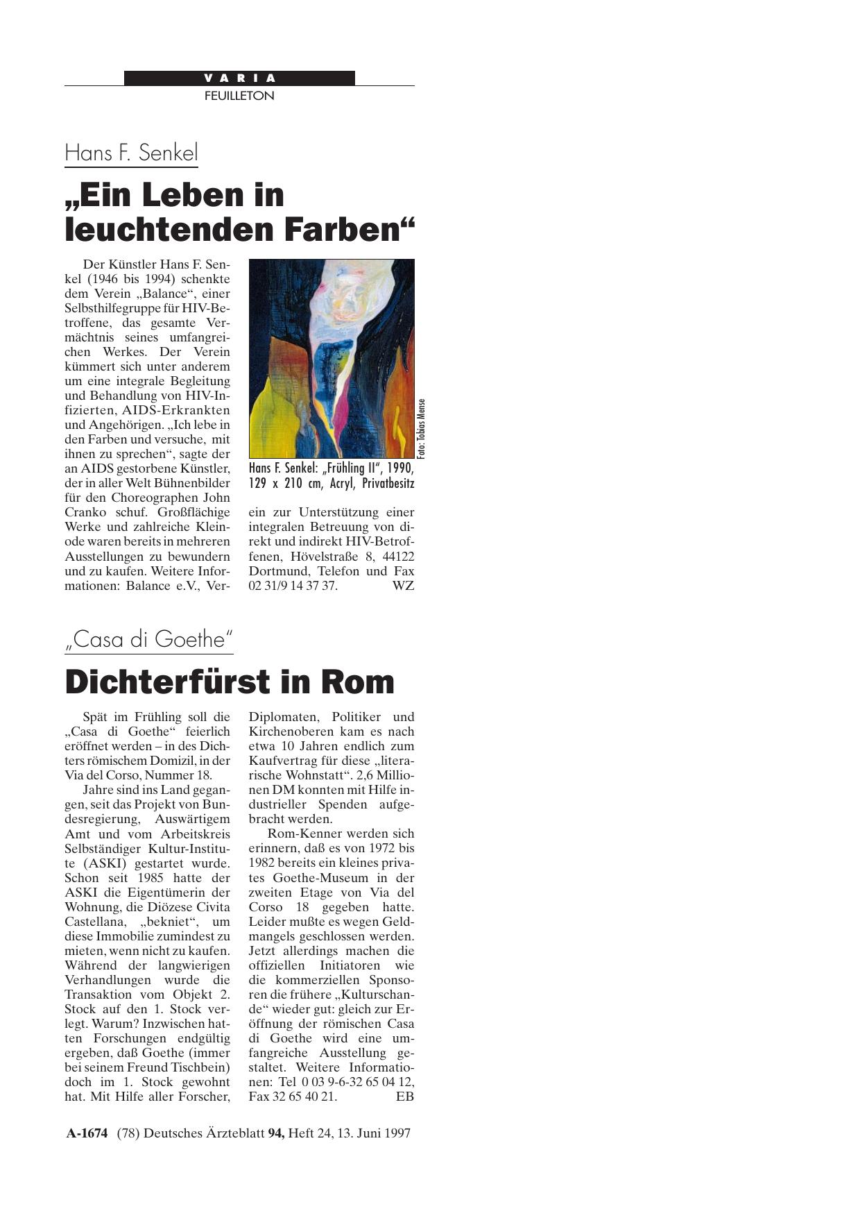 Vorschauseite 1: „Casa di Goethe„: Dichterfürst in Rom