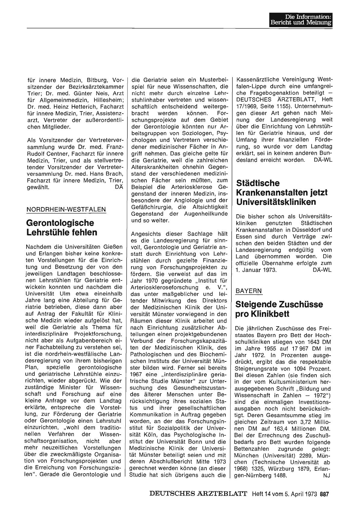 Vorschauseite 1: Bayern: Steigende Zuschüsse pro Klinikbett