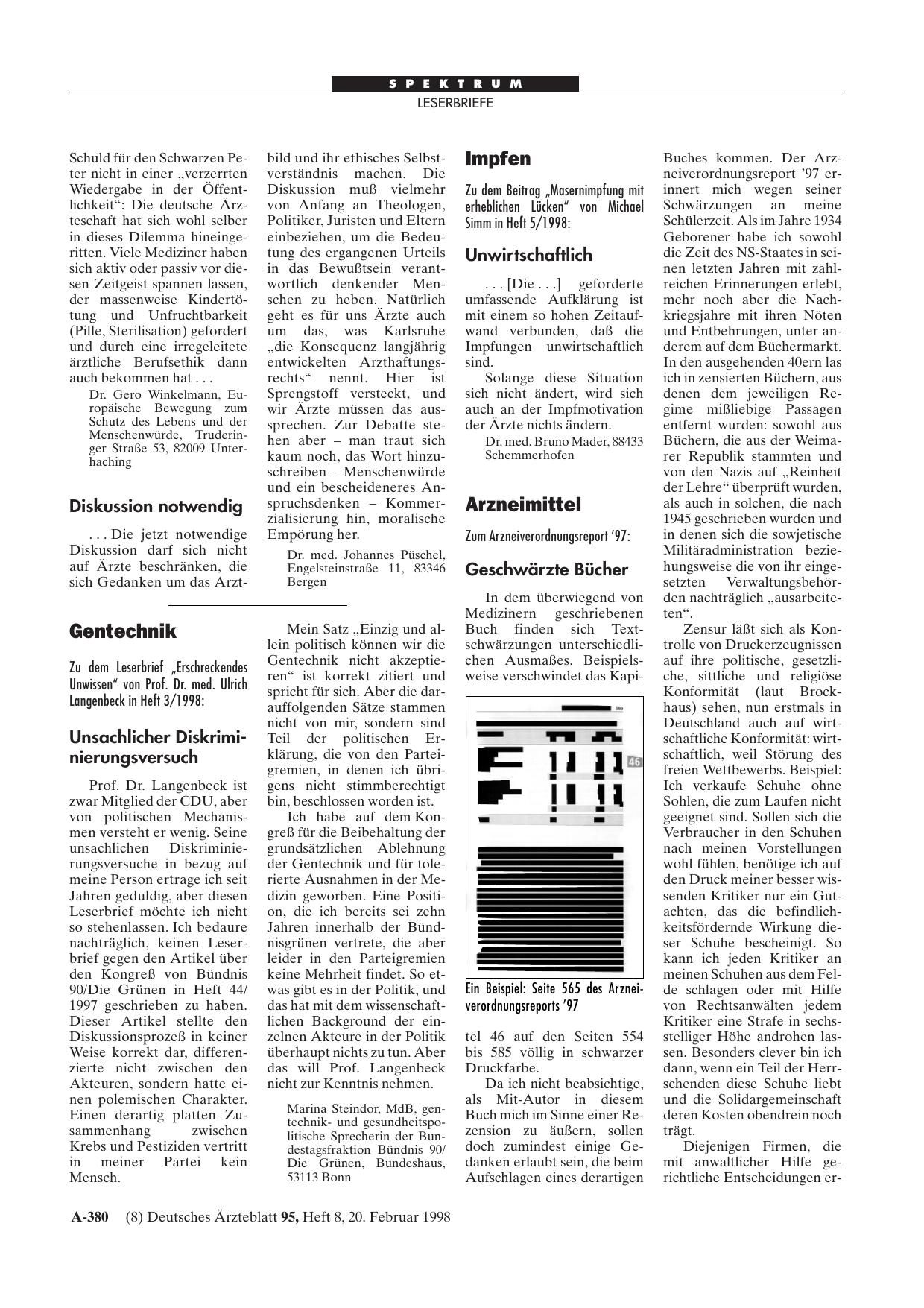Vorschauseite 1: Haftpflicht: Diskussion notwendig