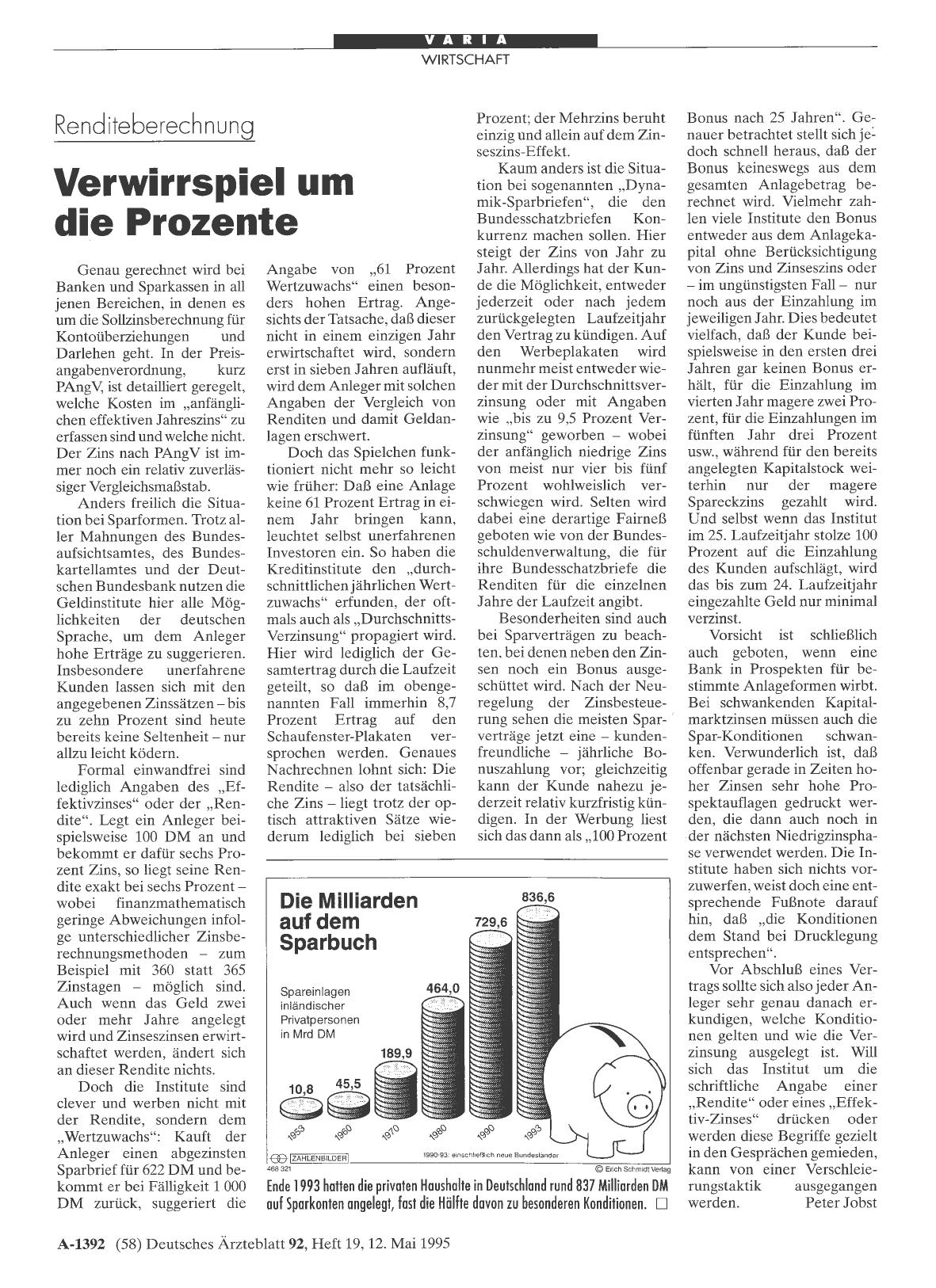Vorschauseite 1: Renditeberechnung: Verwirrspiel um die Prozente