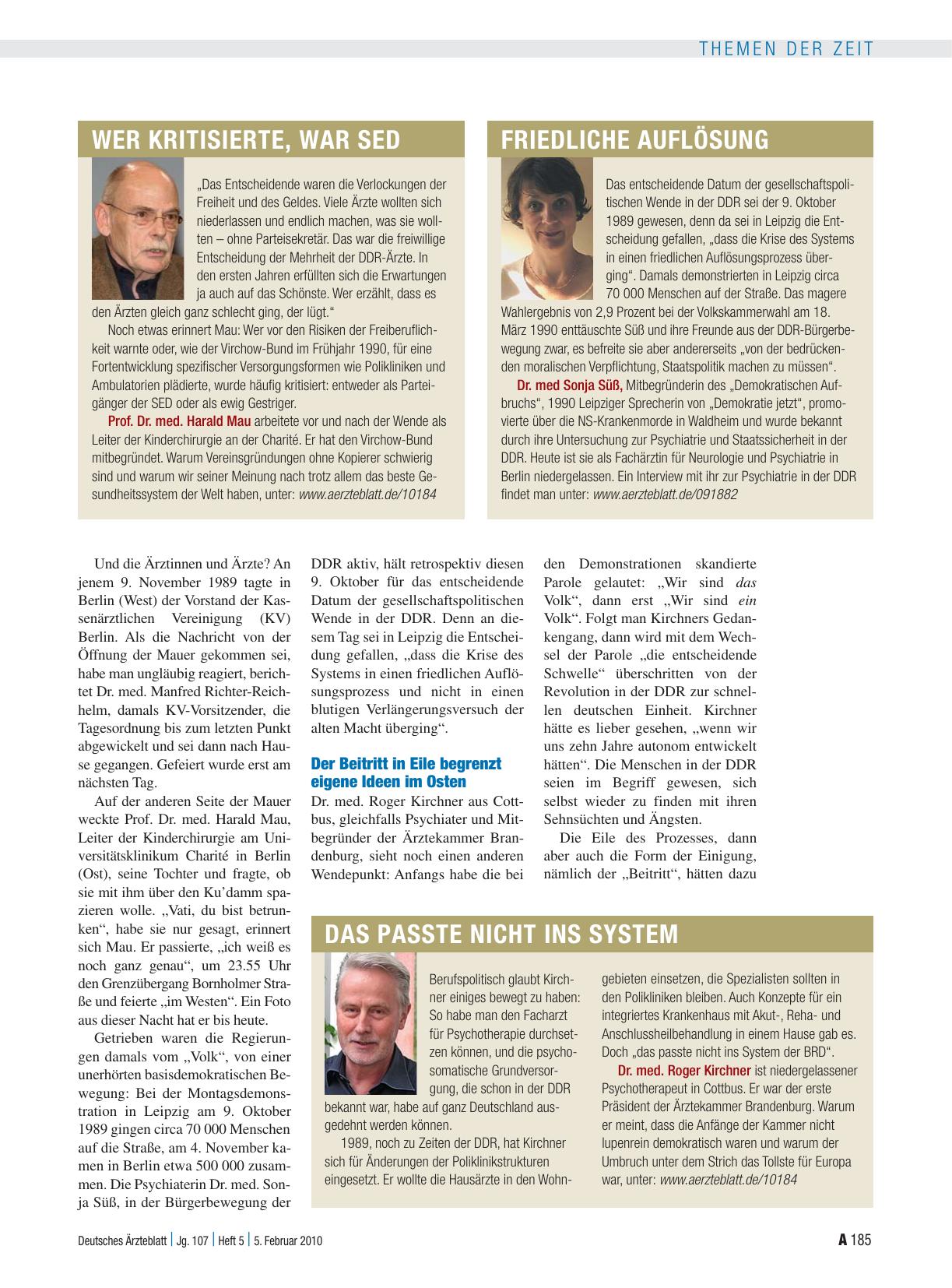 Vorschauseite 2: 1989/1990 bis 2009/2010: 20 Jahre deutsche Einheit: Ein kurzer Traum vom eigenen Weg