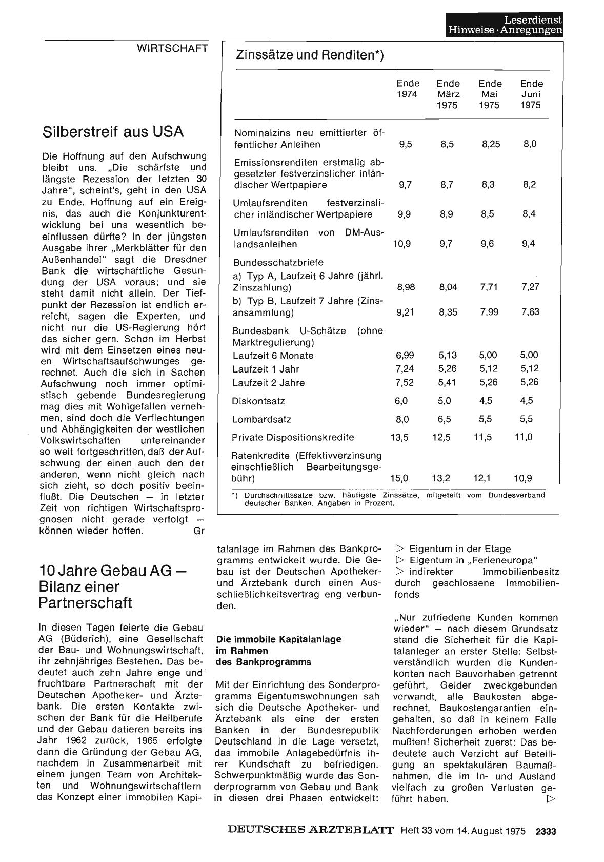 Vorschauseite 1: 10 Jahre Gebau AG — Bilanz einer Partnerschaft