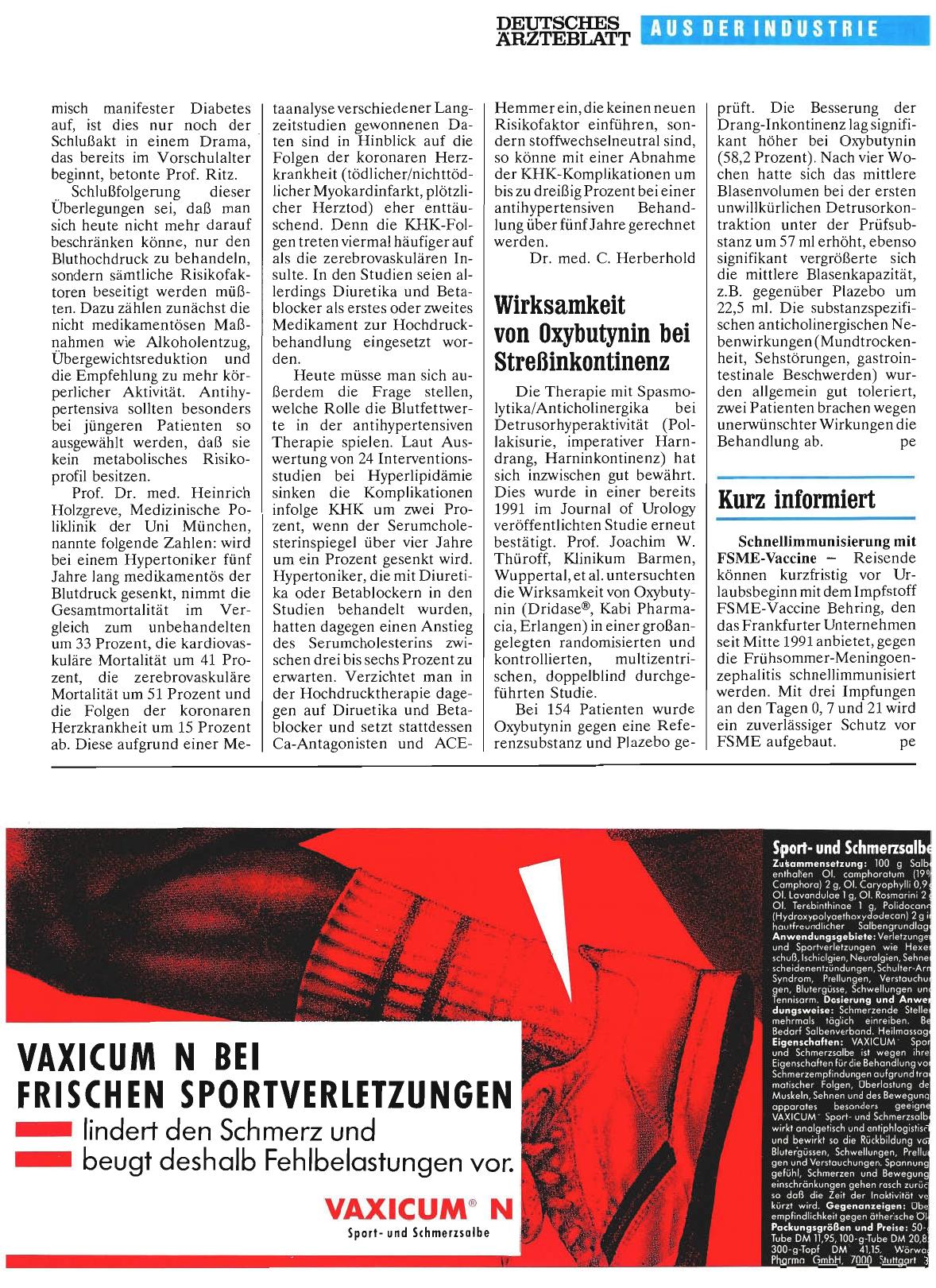 Vorschauseite 1: Wirksamkeit von Oxybutynin bei Streßinkontinenz