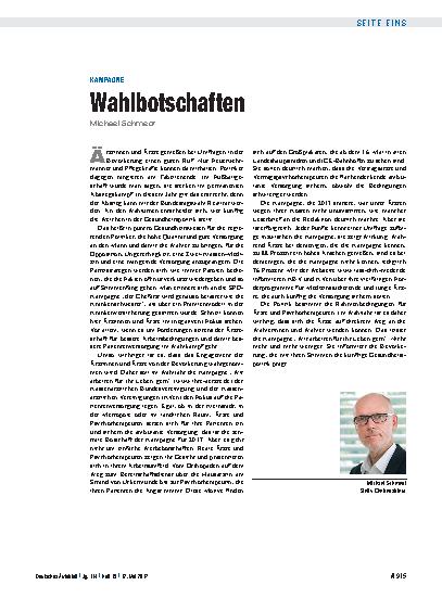 Vorschauseite 1: Kampagne: Wahlbotschaften