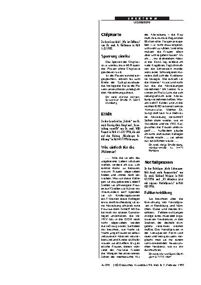Vorschauseite 1: Notfallpraxen: Fehlentwicklung