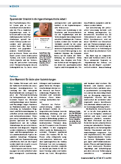 Vorschauseite 1: Tinnitus: Spannender Einblick in die hypnotherapeutische Arbeit