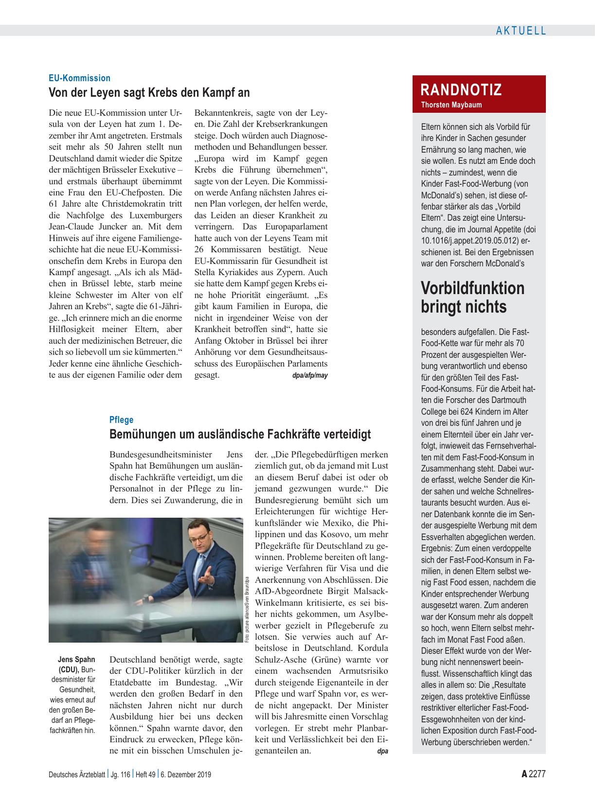 Vorschauseite 1: Pflege: Bemühungen um ausländische Fachkräfte verteidigt