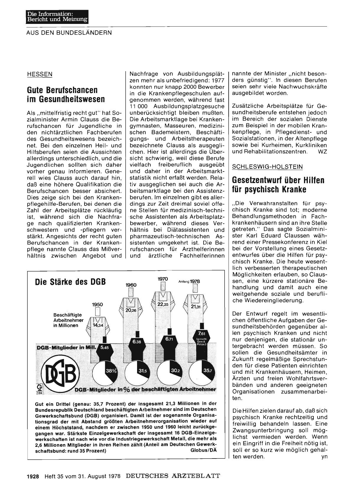 Vorschauseite 1: Hessen: Gute Berufschancen im Gesundheitswesen