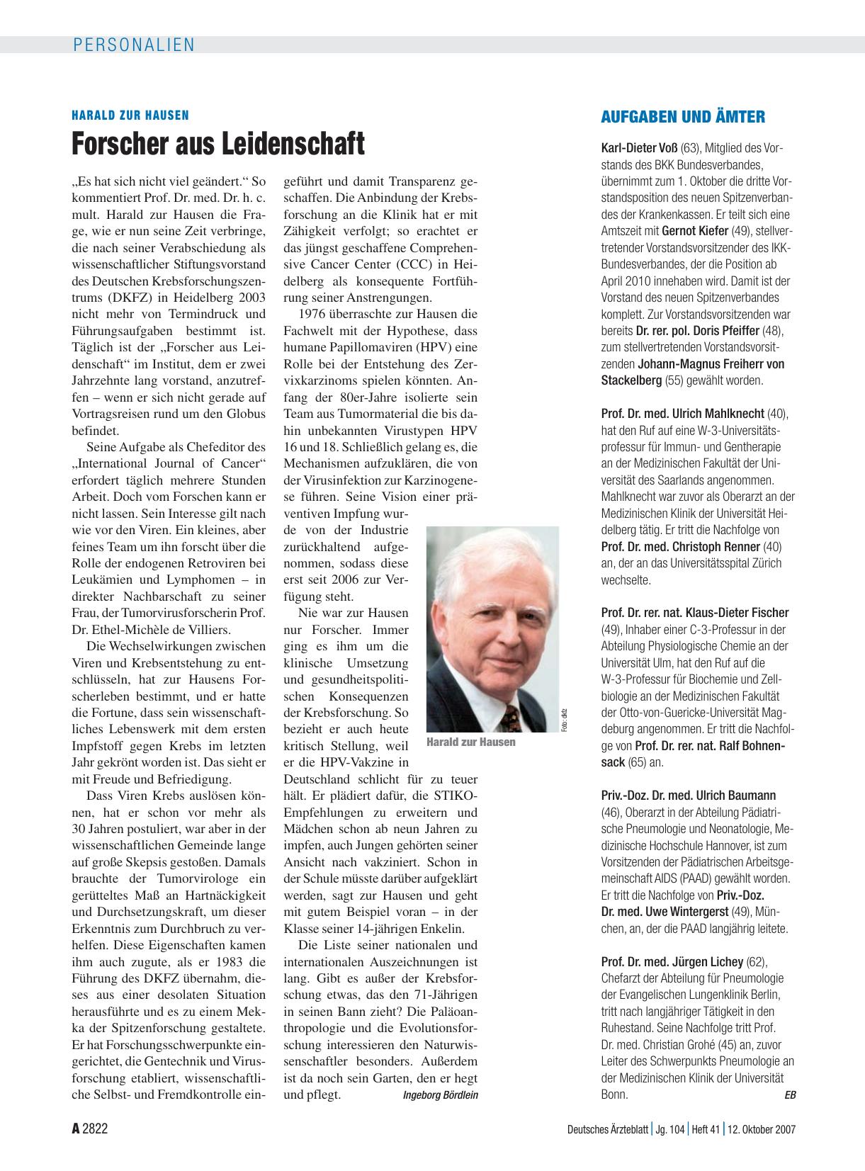 Vorschauseite 1: Aufgaben und Ämter