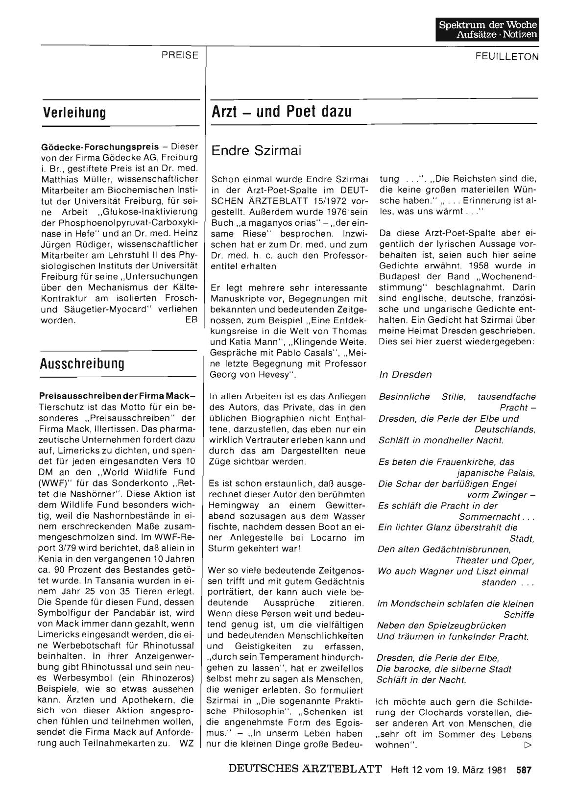 Vorschauseite 1: Verleihung