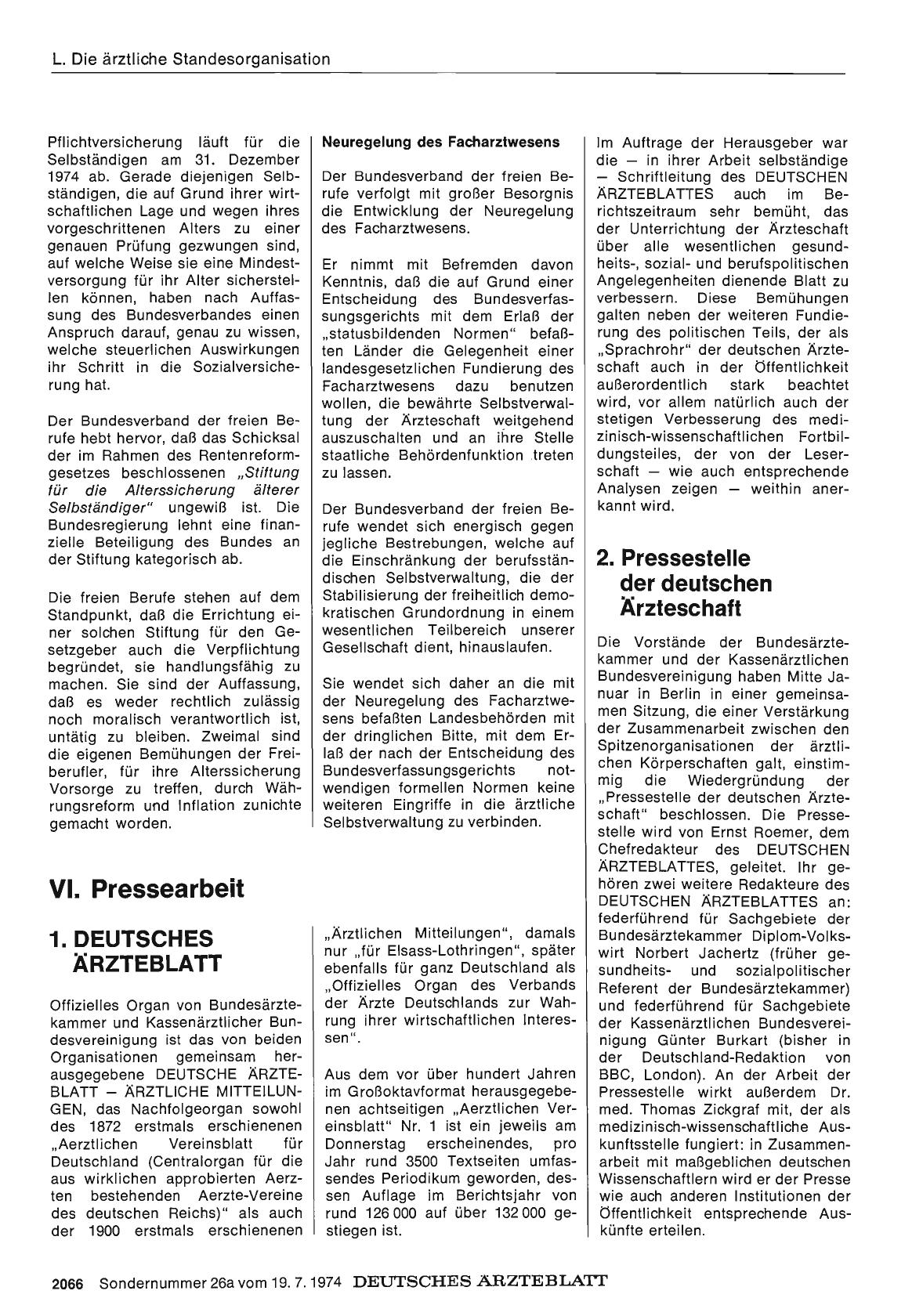 Vorschauseite 1: 2. Pressestelle der deutschen Ärzteschaft