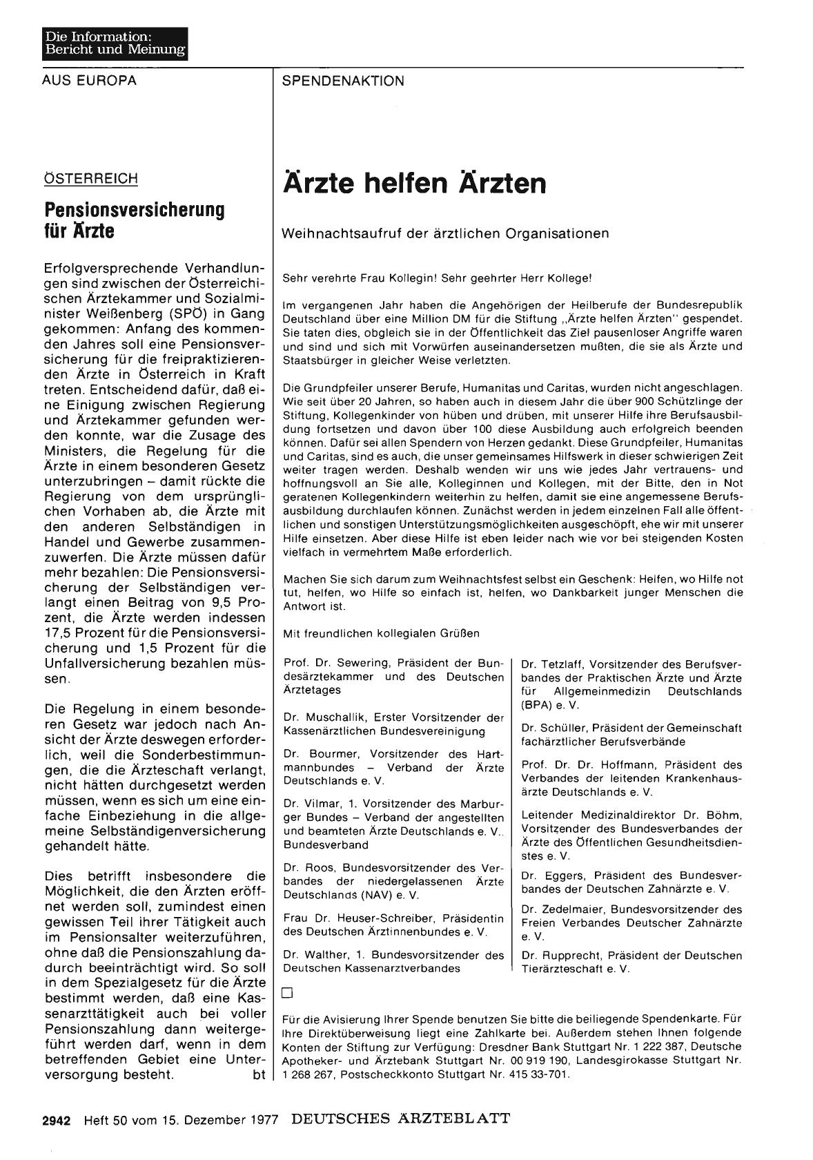Vorschauseite 1: ÖSTERREICH Pensionsversicherung für Ärzte